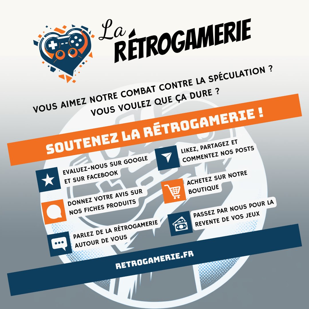 🎮 On a besoin de vous. Vraiment.
La Rétrogamerie, c’est plus qu’une boutique. C’est un projet porté à bout de bras, en toute transparence avec vous, pour que le #retrogaming reste accessible, équitable, vivant.

Mais on ne va pas se mentir : vivre de cette passion est un combat.