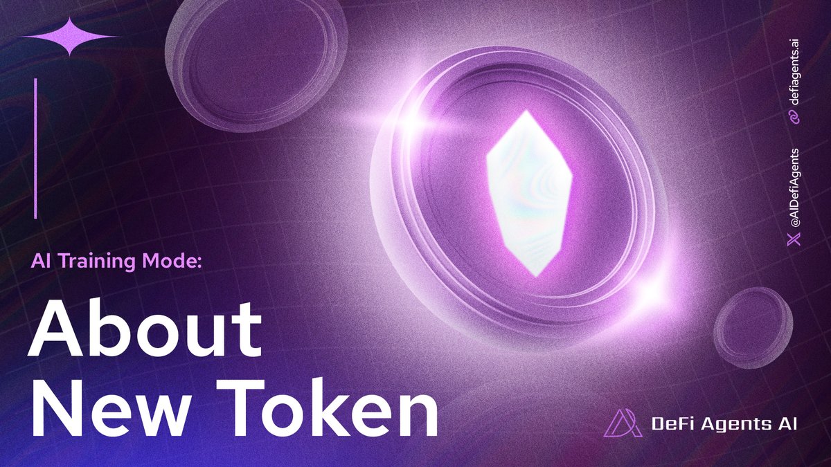 🧠 Make Your AI Smarter with #DeFiAgentsAI!
Train the bot. Earn points. Strengthen the ecosystem. 🚀

Want to teach #DeFi Agents AI about a new token? Just:

1️⃣ Click Train or type /trainmode
2️⃣ If you’ve added your wallet, the bot will say:
You have 10 $DEFAI = 10 training
