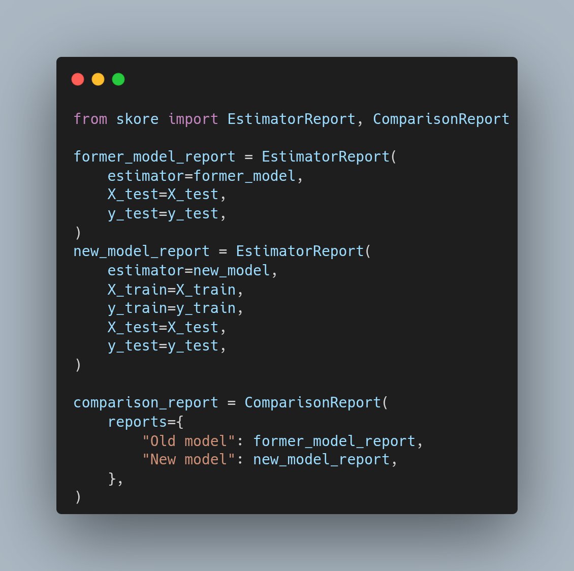 probabl_ai's tweet image. “Let’s improve this model in production !”
Skore can help you to know how the release of a new model will impact the business with its objects EstimatorReport and ComparisonReport.
⭐ eu1.hubs.ly/H0lz0c30
📜 eu1.hubs.ly/H0lz1BD0