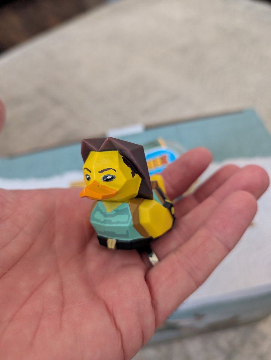 rainbow_geisha's tweet image. On the plus side. How adorable is this mini Lara Croft rubber duck.