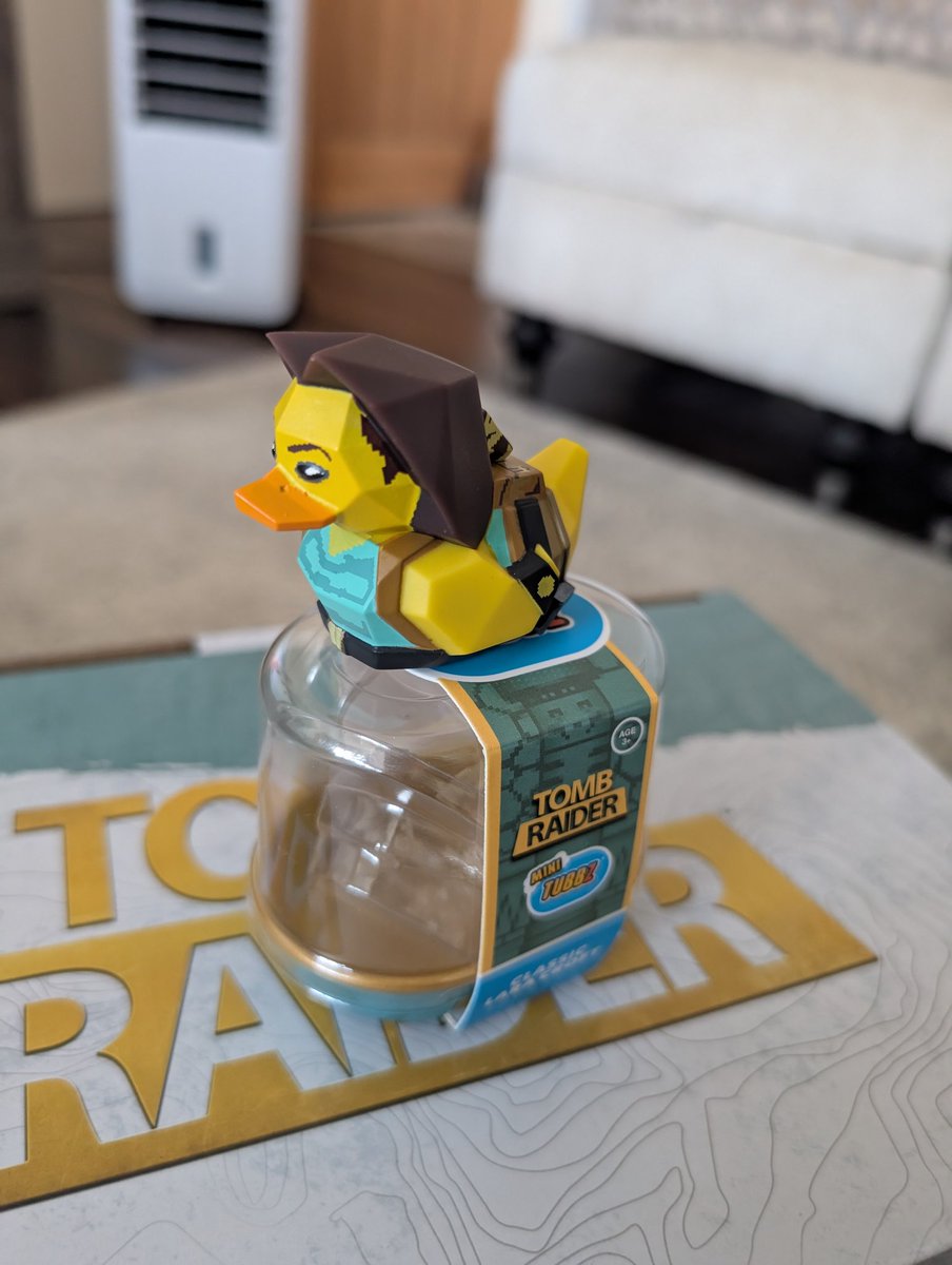 rainbow_geisha's tweet image. On the plus side. How adorable is this mini Lara Croft rubber duck.