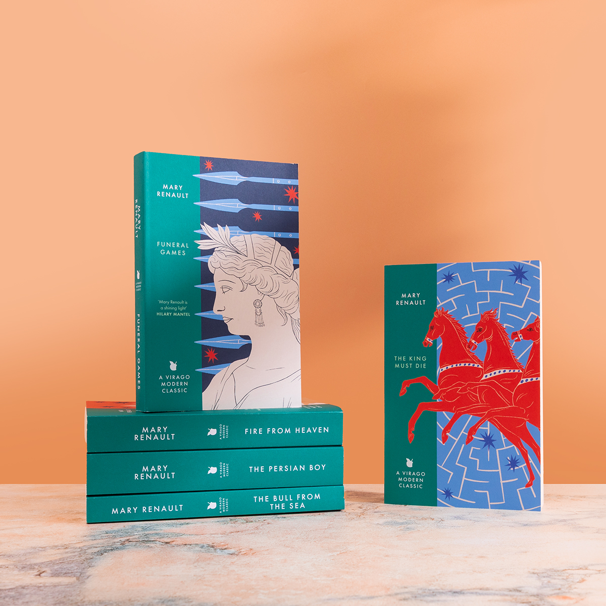 ViragoBooks's tweet image. Out Today โจ New Mary Renault reissues.
Perfect for escaping to Greece wherever you are . . .
๐บ The King Must Die (1958)
๐บ The Bull from the Sea (1962)
๐บ Fire from Heaven (1969)
๐บ The Persian Boy (1972)
๐บ Funeral Games (1981)
โจ 'Renault is a shining light' Hilary Mantel