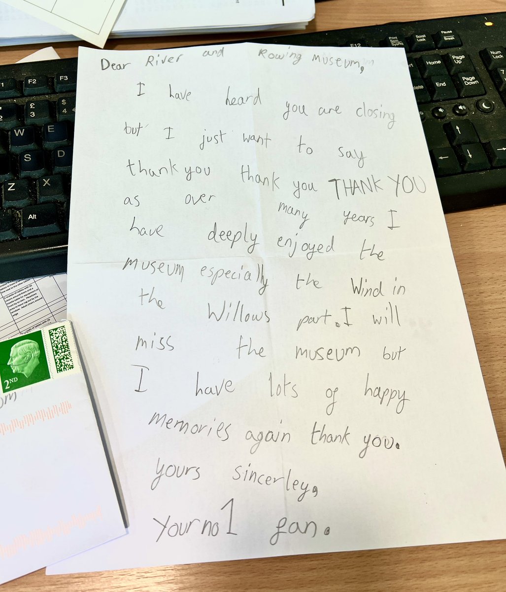river_rowing's tweet image. Well this has made us all a bit 😭
Thank you ‘no 1 fan’ for taking the time to write to us 🥰