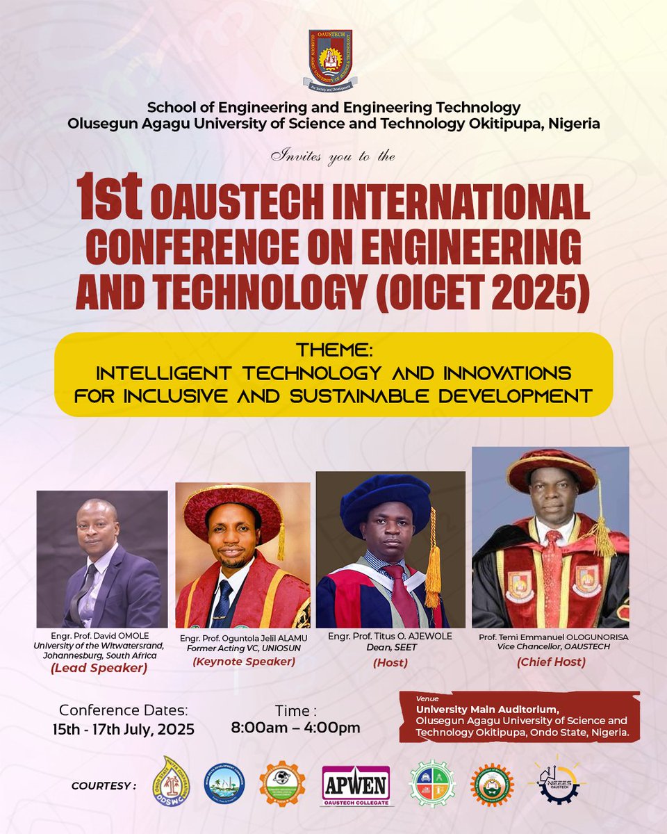 Olusegun Agagu University of Science and Tech tweet media
