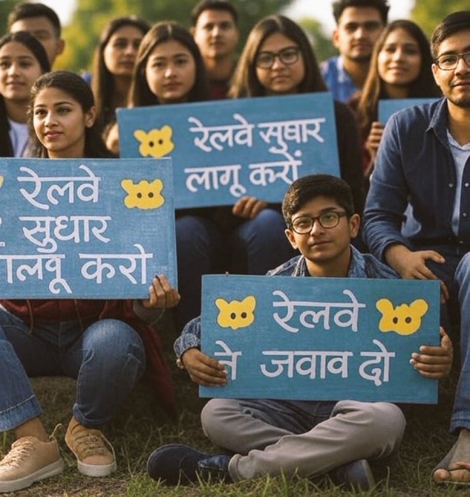 Samjhoindia143's tweet photo. दोस्तों सो गये हो क्या या जोश कम हो गया थकना नहीं है दोस्तों जोश में आ जाओ दोबारा फिर💪🏻

 #RAILWAY_JAWAB_DO https://t.co/I6K1Rip6Pt