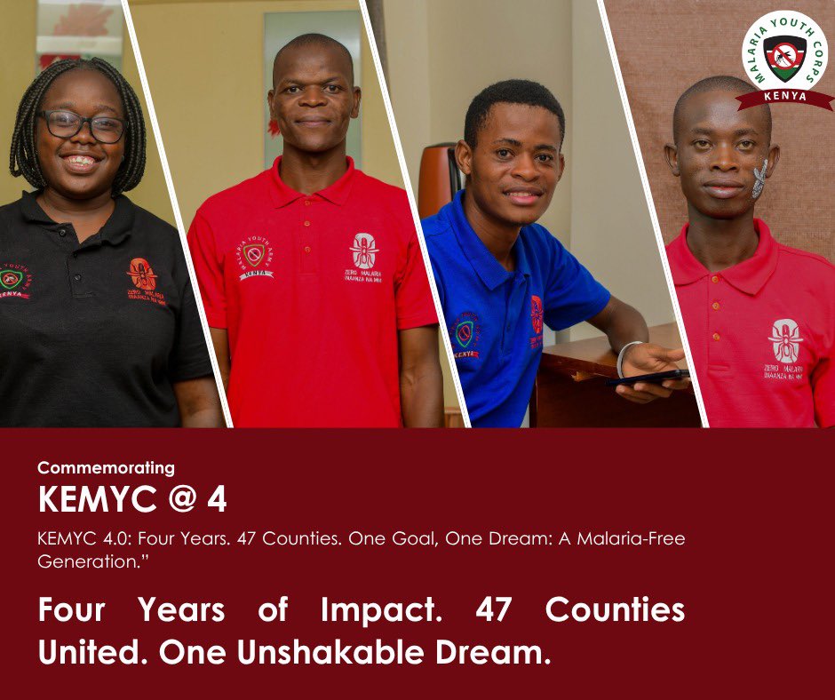 At <a href="/MalariaYouthKE/">Kenya Malaria Youth Corps</a> we are turning 4, #ZeroMalariaYouthKE