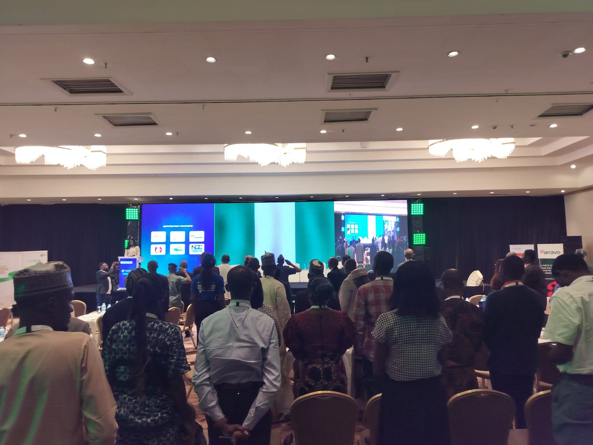 Live at #NCSC2025 — Day 2 kicks off! 

We began with a unifying moment — the national anthem setting the tone for a day of resilience and progress.
Day 1 brought:
✅750+ attendees
✅30 dynamic speakers
✅8 technical workshops

#NCSCNigeria #CybersecurityNigeria #DigitalResilience