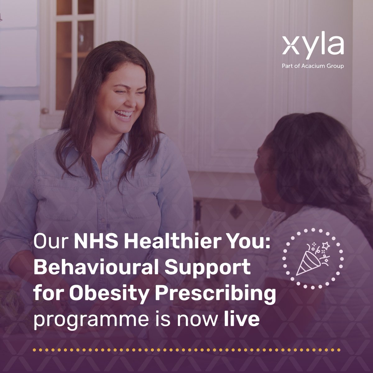 XylaServices's tweet photo. We are thrilled to announce the launch of our NHS Healthier You: Behavioural Support for Obesity Prescribing (BSOP) programme!🎉
BSOP is a structured support programme for people prescribed tirzepatide (Mounjaro®) focused on nutrition, physical activity and psychological support. https://t.co/8UZD1fL2cp