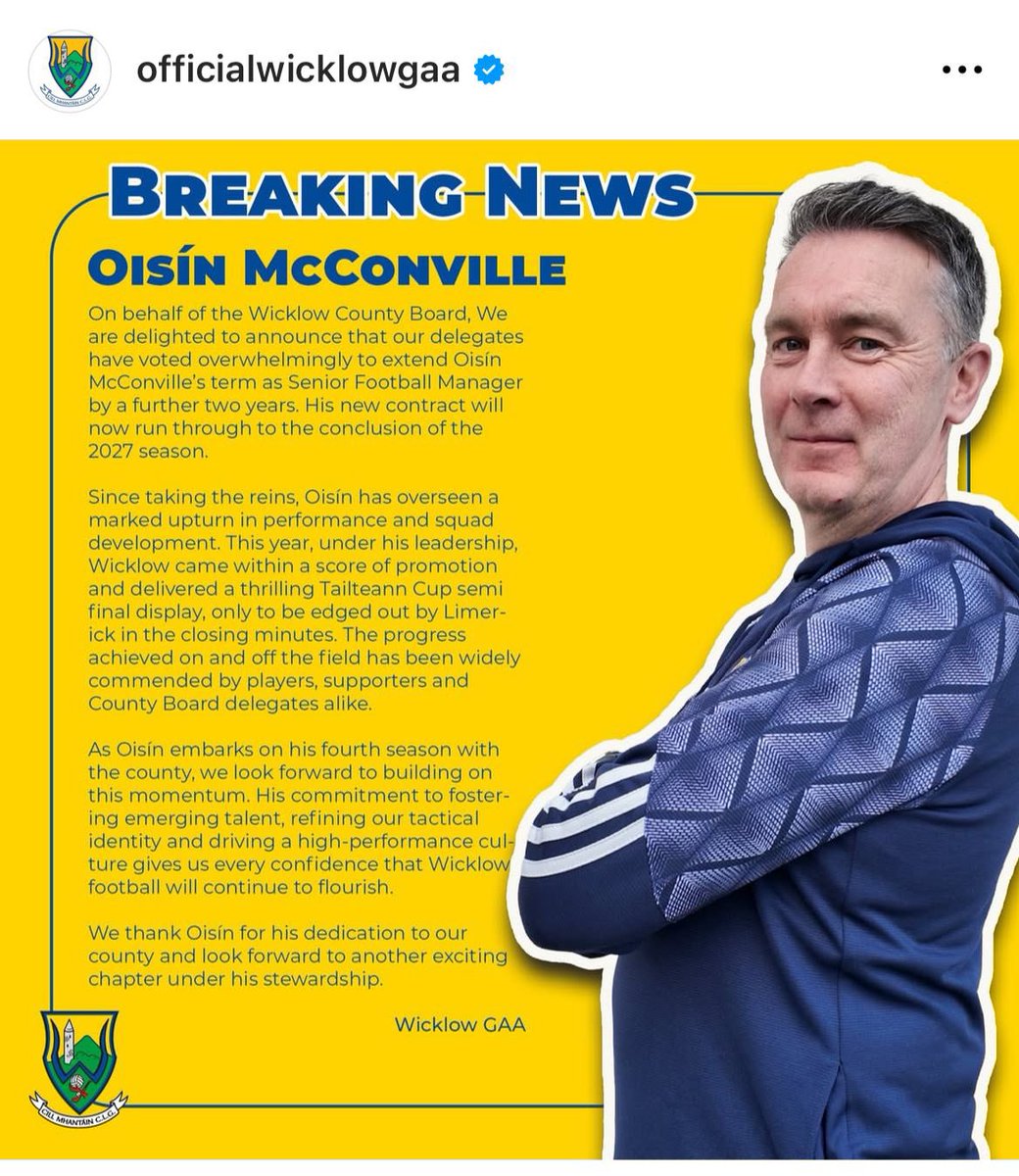 Great News for <a href="/wicklowgaa/">Official Wicklow GAA</a>