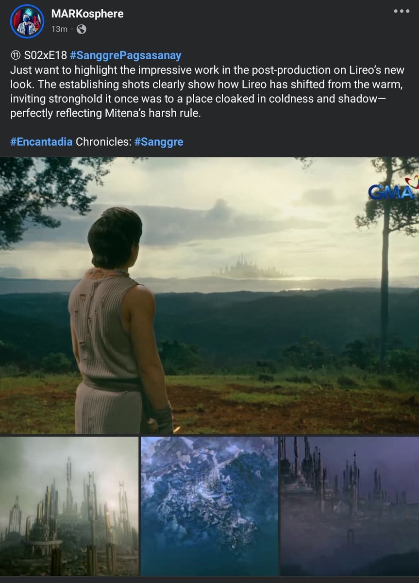 EncantadiaCodex's tweet photo. ⑪ S02xE18 #SanggrePagsasanay
Lireo’s new look is stunning—post-production nailed the shift from warm stronghold to a cold toned environment, mirroring Mitena’s harsh rule perfectly.
#Encantadia Chronicles #Sanggre
#SanggreUpcomingBirthday https://t.co/IZDCOD7y4q