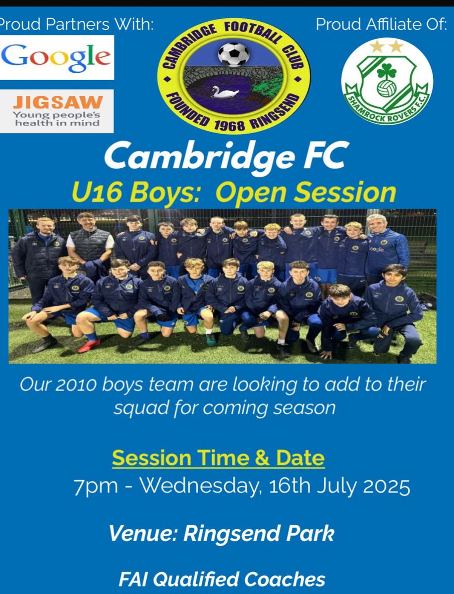 U16 Open Training ⚽️🔵