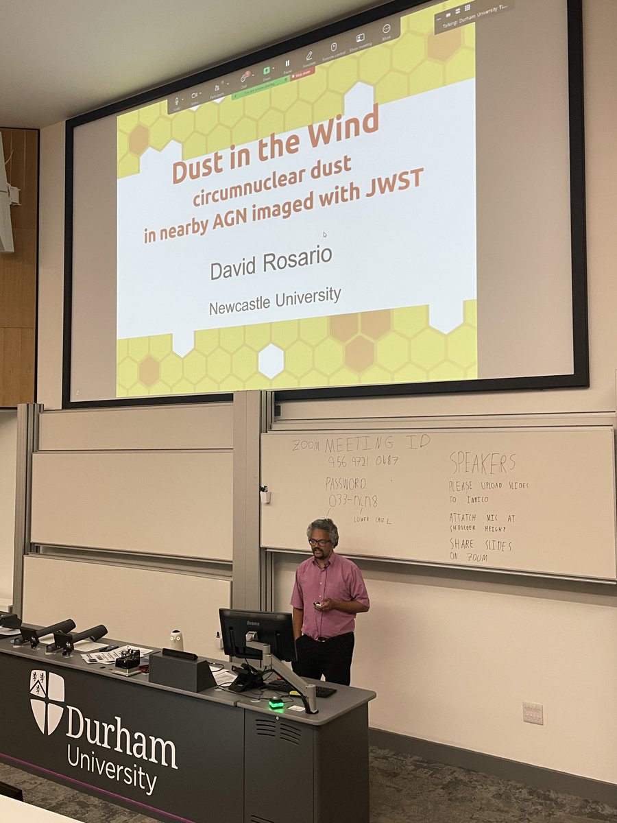 <a href="/UniofNewcastle/">Newcastle University</a> <a href="/NAM25_Durham/">NAM 2025 Durham</a> <a href="/astro_fawcett/">Dr Vicky Fawcett</a> Next up we have <a href="/astro_sario/">David Rosario</a> talking about exploring circumnuclear dust in nearby AGN with JWST ⬡