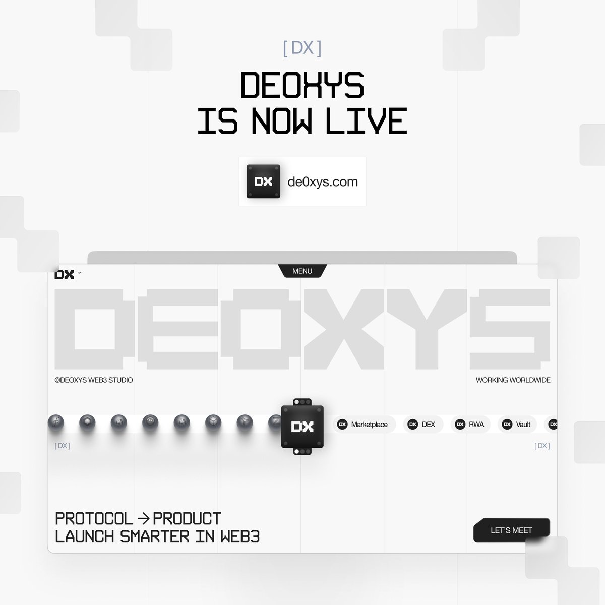 De0xys_HQ's tweet image. 🚨 De0xys is LIVE! 
We’re up and running earlier than planned — and this is just the beginning.
👉 de0xys.com

Check us out to see what we’re building, what’s coming, and why you’ll want to stick around. 👾