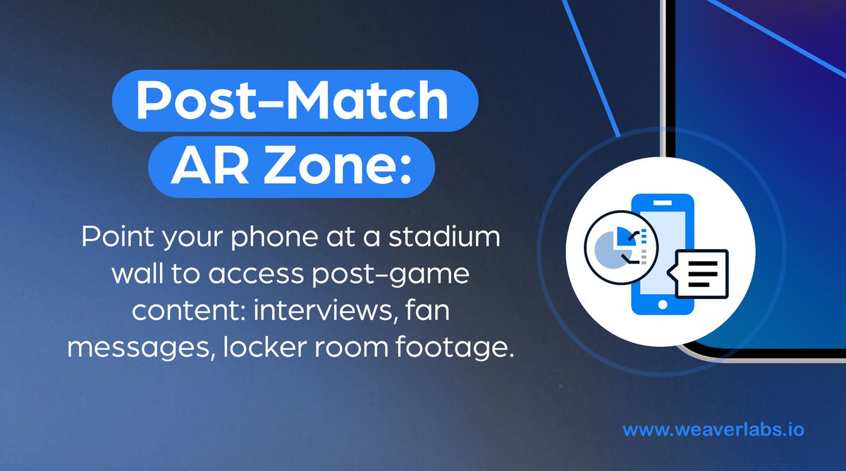 Weaver_Labs's tweet photo. The future is digital and connectivity is key.

At Weaver Labs, we’re enabling 5G+ edge apps on a single network to transform fan experiences 🏟️📱

Immersive content, real-time engagement &amp; new business models for stadiums. https://t.co/1vGq6TGp6e