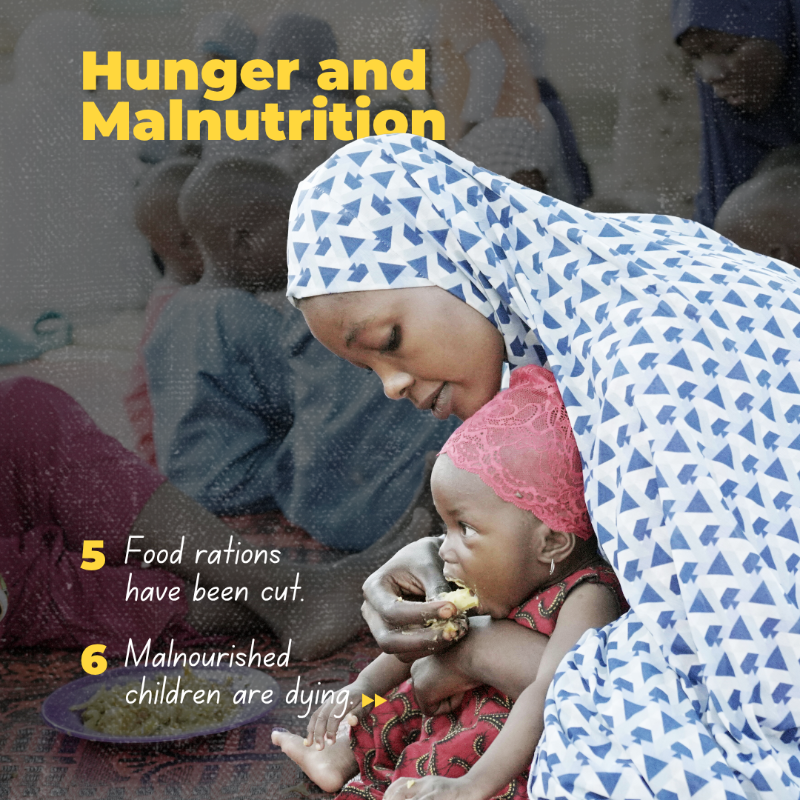 UNOCHA's tweet photo. ⚠️ Millions of people's lives are hanging in the balance due to drastic humanitarian funding cuts.

Vital services, life-saving programmes and organizations are shutting down in the world's most devastating crises.

Here are 10 areas where these cuts are hitting hardest.