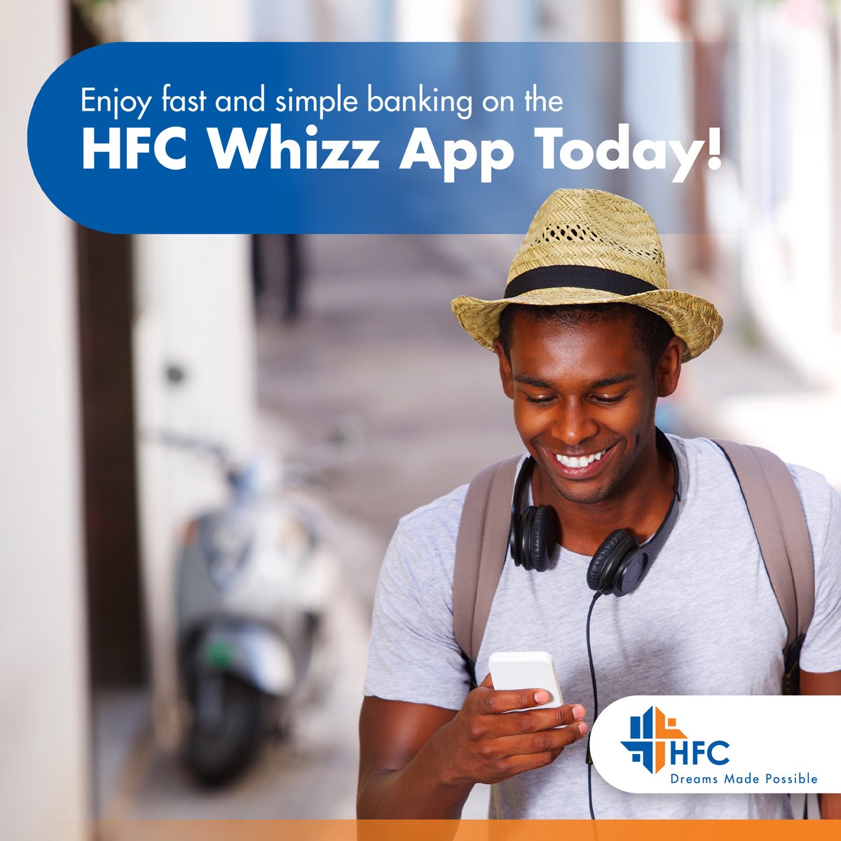 With the HFC Whizz App, you can handle all your transactions on the go—pay bills, transfer up to KES 1M daily, monitor your accounts, save for your dreams, and access instant loans. Banking has never been this seamless. Get the app from the Google Play Store