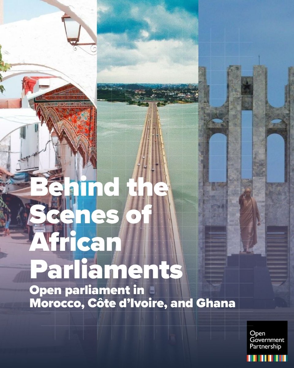 opengovpart's tweet photo. One week after #OpenParliamentDay, momentum’s growing in Africa. 🇲🇦🇨🇮🇬🇭
From livestreams and citizen portals to MPs meeting voters where they are — parliaments are getting closer to the people.
Full story: https://t.co/J2xdYm0St5
#OpenParliaments #Morocco #CoteIvoire #Ghana https://t.co/c6d2ctkylN