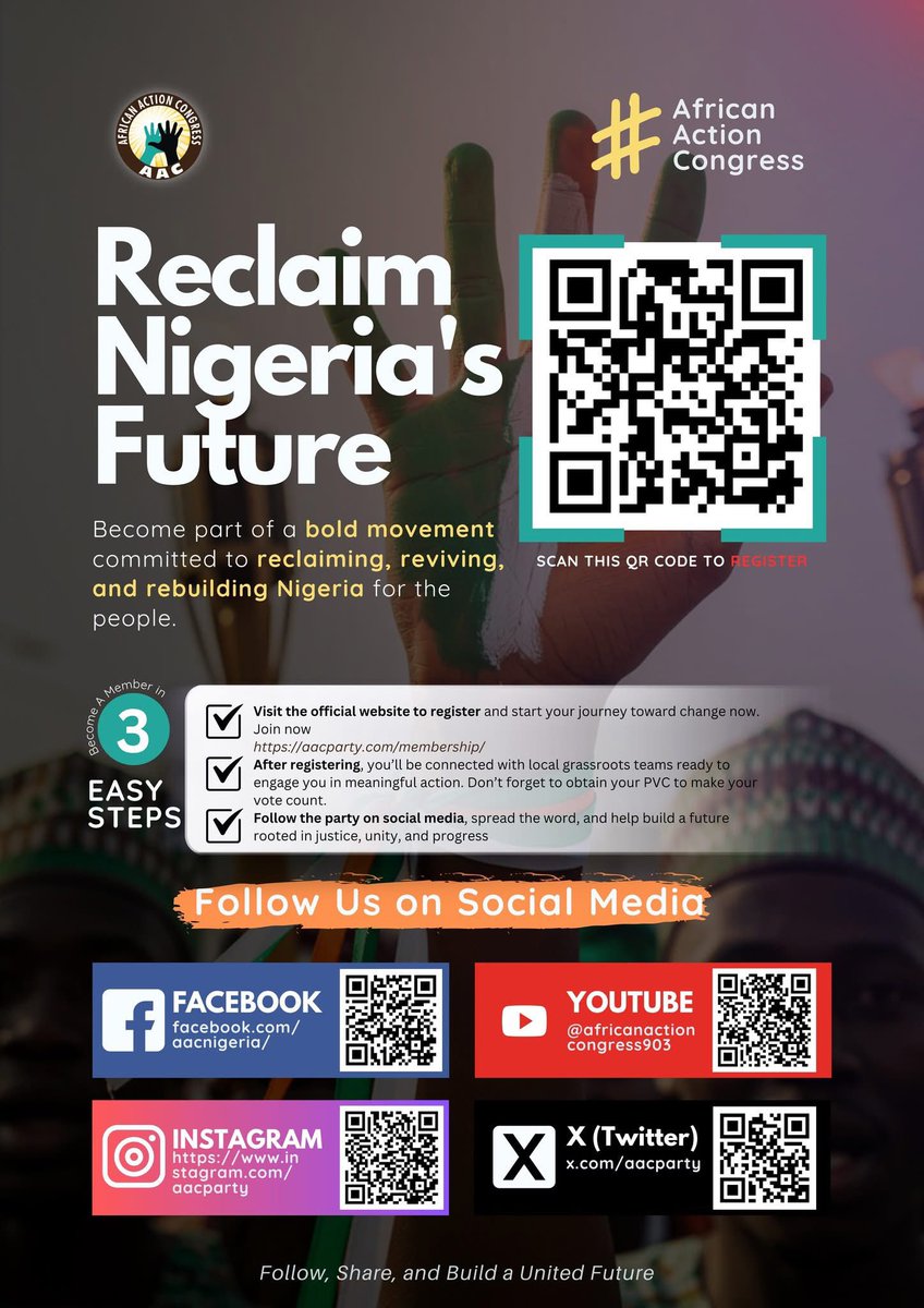 This is  the truth ad the truth shall set us free. 

African Action Congress is the best alternative. 

Join us, because 

#WeCantContinueLikeThis 
#RevolutionNow
#AACtheAlternative