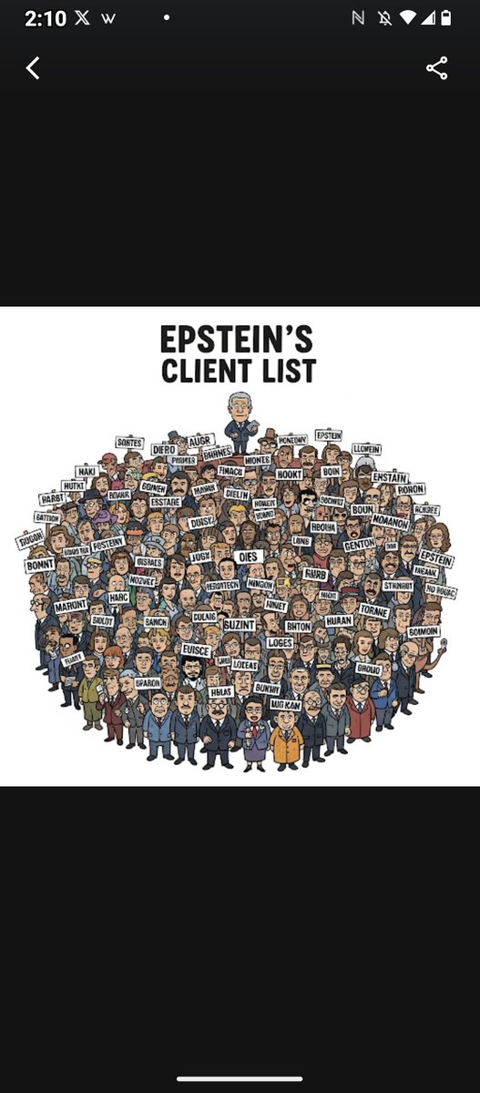two47driver's tweet image. I ask Ai to create me a picture of everyone on Epstein client list