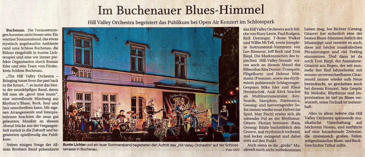 HVOrchestra's tweet photo. “Blues Heaven…” Concert review, PNP, July 10th 2025 🎶
(German only) https://t.co/mCbJu8GPXI