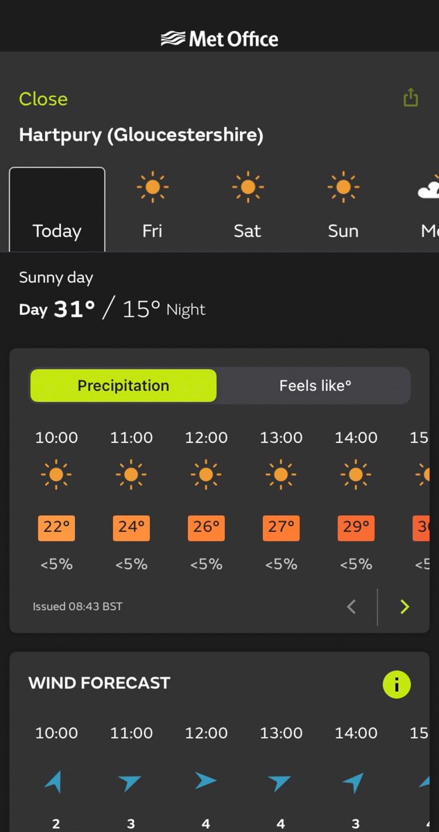 Weather forecast for Hethelpit Cross from the Met Office weather app. Today: Sunny day, a day high of 31°C, night low of 15°C. App available to download on Android or iOS.