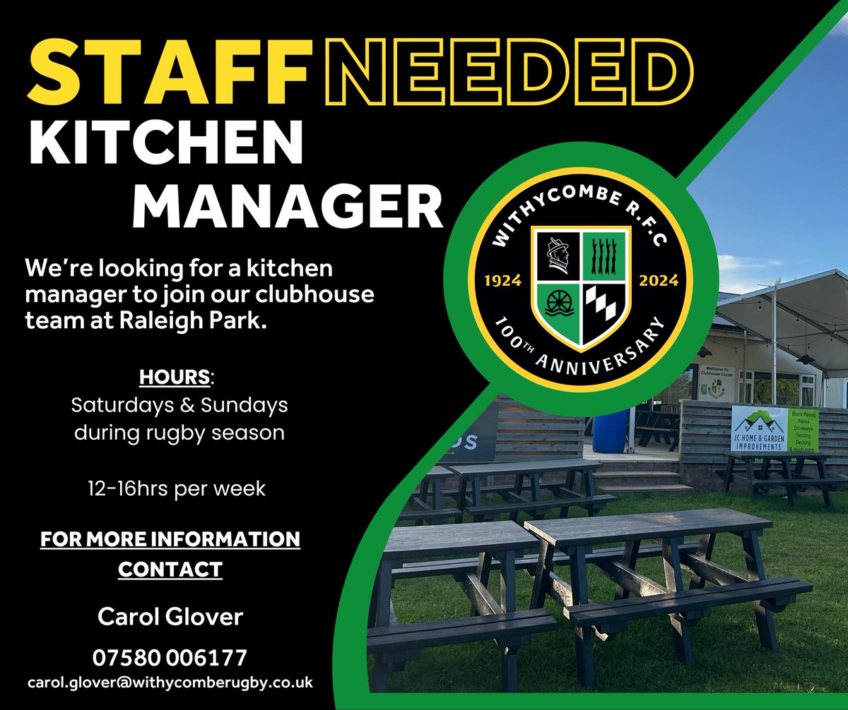 𝗝𝗼𝗶𝗻 𝗼𝘂𝗿 𝗧𝗲𝗮𝗺 | We’re looking for a kitchen manager to join us.
Details below - Please contact Carol or send us a message for more info…