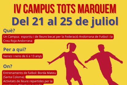 "Èxit" de participació a la 4a edició del campus Tots Marquem <a href="/creuroja/">Creu Roja Andorrana</a> 
buff.ly/ZFkbwBh