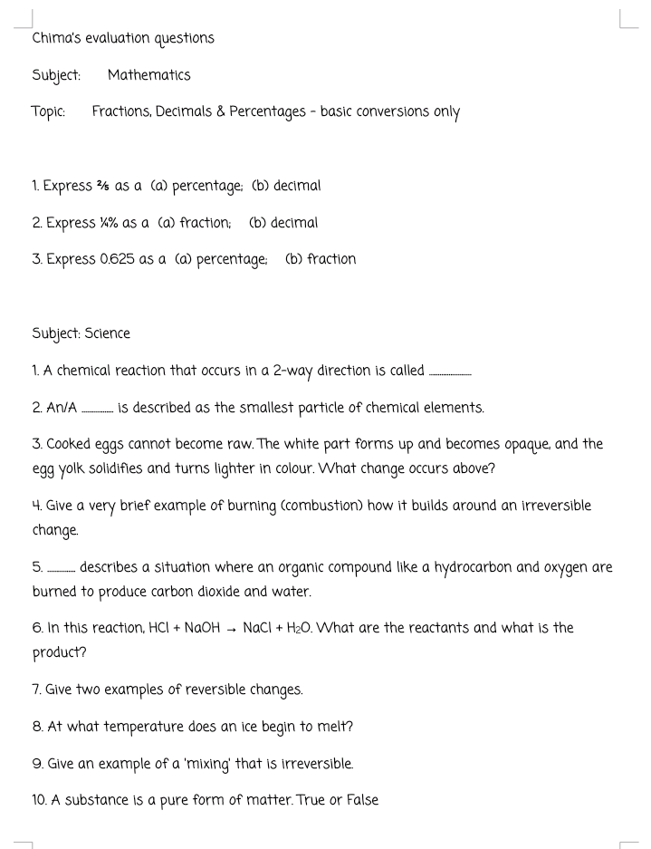 This is for my upcoming students of science. Anyone can lay hands on this
