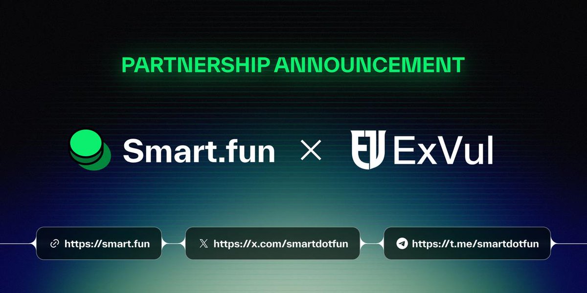exvulsec's tweet image. 🚀 @smartdotfun Audited by ExVul ✅
We’re excited to support @smartdotfun — the token launchpad of @OraProtocol — with a smart contract audit for their V2 upgrade.
Smart.Fun V2 introduces the first permissionless shorting engine specifically for memecoins,…