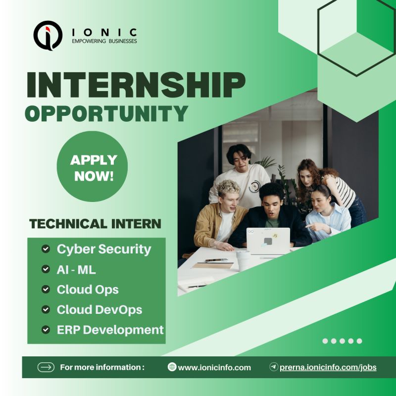 info_ionic's tweet image. Looking for a motivated Technical Intern to join our Cloud Solutions team. Gain hands-on experience in AWS, CI/CD, &amp;amp; Terraform while driving cloud innovation. Ready to grow with us? 🚀 #TechCareers #CloudComputing #AWS #Internship