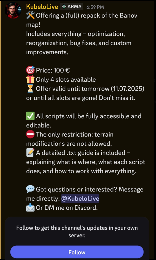 livingxdead666's tweet photo. 100 euro to repack, are you having a laugh? We truly do live in the age of the digital beggars. Why only 4 slots? Why not just get a job like the rest of us and stop preying on the community to fund your life? Don't waste your money on this SCAM.
#Scamov #DayZ https://t.co/N1tEjj2TBz