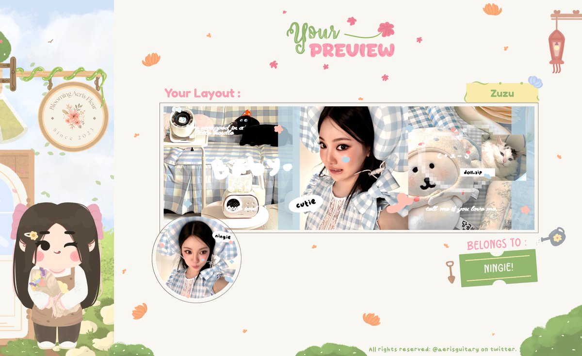 aerisguitary's tweet image. Any interaction will be appreciated 🌸🌼

Hayieee! Akhirnya aku membawa anak baru lagiyyy &amp;gt;__&amp;lt; kenalin namanya zuzu dan poppy! 💓

Tolong sayangin anak-anak lucuku ini yaah 🥺🫶🏻

Layout ningning dan karinanya ufs yaaah! Boleh cek alt kalau mau jemputttt 😍

#zonauang #zonaba