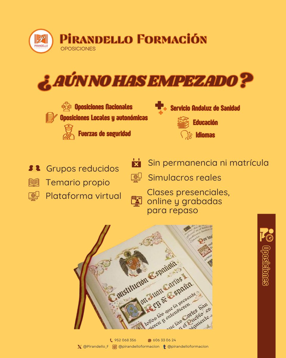 Pirandello Formación Oposiciones tweet media