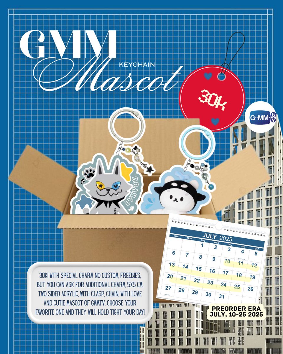 cmchvn's tweet photo. open pre - order GMM Mascot Keychain!

price: 30k [dp 20k]
only from 10 - 25 July 2025

Material: 
- Acrylic Double Sided 
- 5x5 cm
- Special charm beads
- Loop Clasp
- Get a freebies!

Scan the barcode for order and more info!

#keychaincustom #preorderkeychain #gmmtv https://t.co/Axwupo9mZi