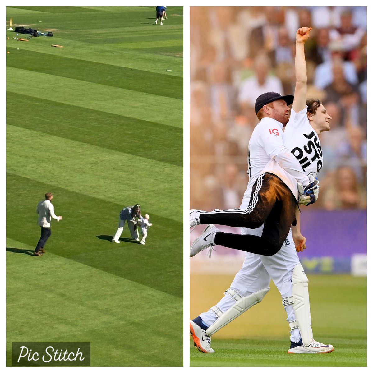 Not the first time <a href="/jbairstow21/">Jonny Bairstow</a> has had to tackle a pitch invader <a href="/HomeOfCricket/">Lord's Cricket Ground</a>