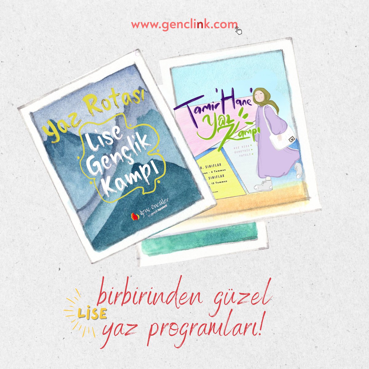genclinkcom's tweet photo. 🎉 https://t.co/BFiUsJziOo’a her gün yeni yaz programları eklendiğini biliyor muydunuz?  

Vakıf ve derneklerimiz, eğitim kurumlarımız her gün farklı temalarda yeni yaz programlarını ilan ediyor. 

Biz de sizin için bu programların bilgilerini bir araya getiriyoruz! https://t.co/C4MqKgvUYT