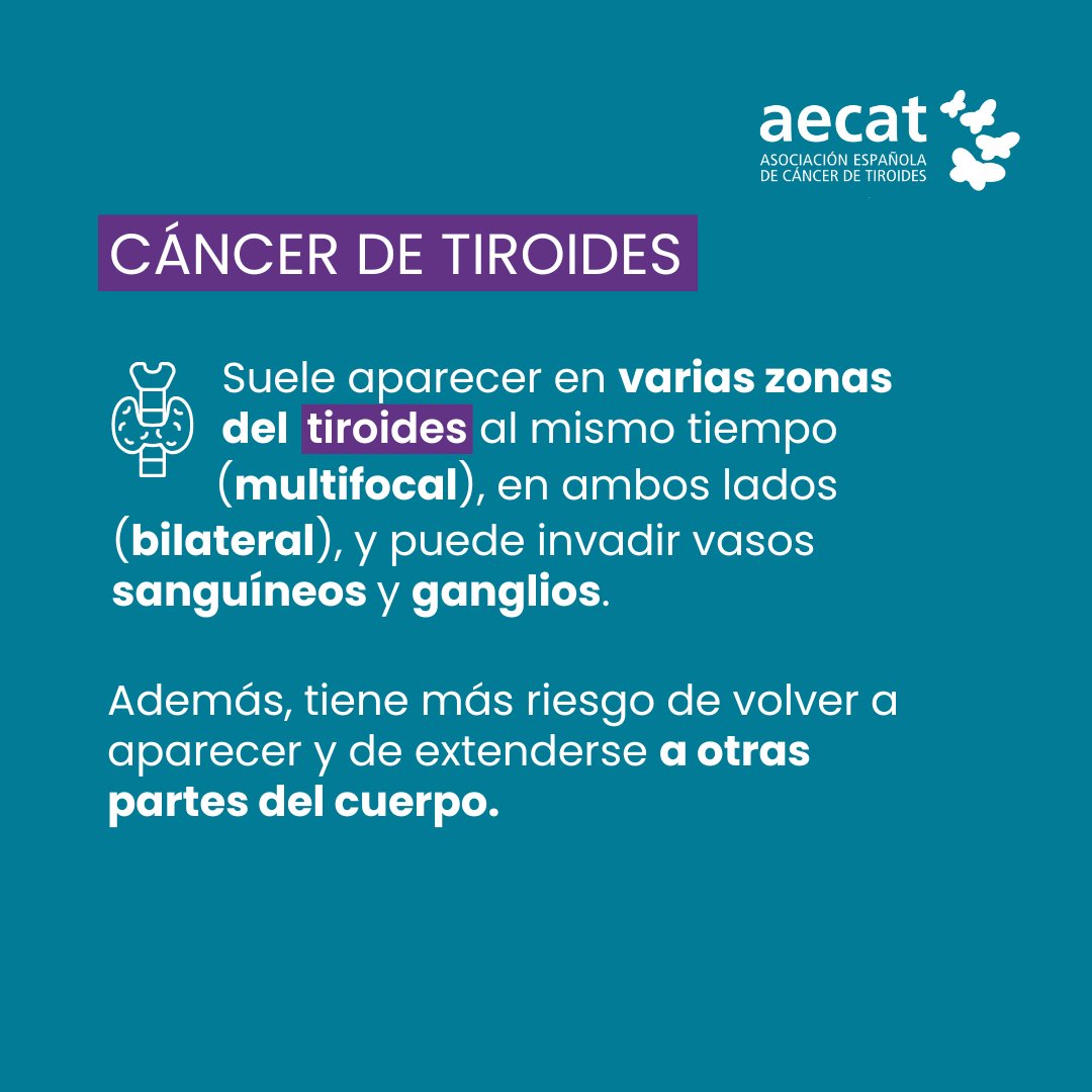 🔬 ¿El cáncer de tiroides puede afectar a varios miembros de una misma familia?

✅ Sí, en algunos casos. ¡Te lo explicamos detalladamente en el post de hoy! 

💡 Conocer este síndrome es clave para el diagnóstico precoz y el seguimiento familiar.

#Aecat #CáncerDeTiroides