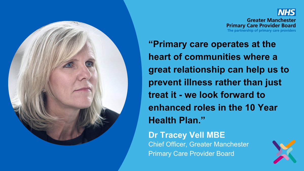 A week since the NHS 10 Year Health Plan was launched, GMPCB Chief Officer, Dr Tracey Vell, gives her thoughts on the plan.
To learn more, watch this video on the NHSE YouTube channel: youtube.com/watch?v=M-6wEs… #NHS10YearPlan #GMPrimaryCare
