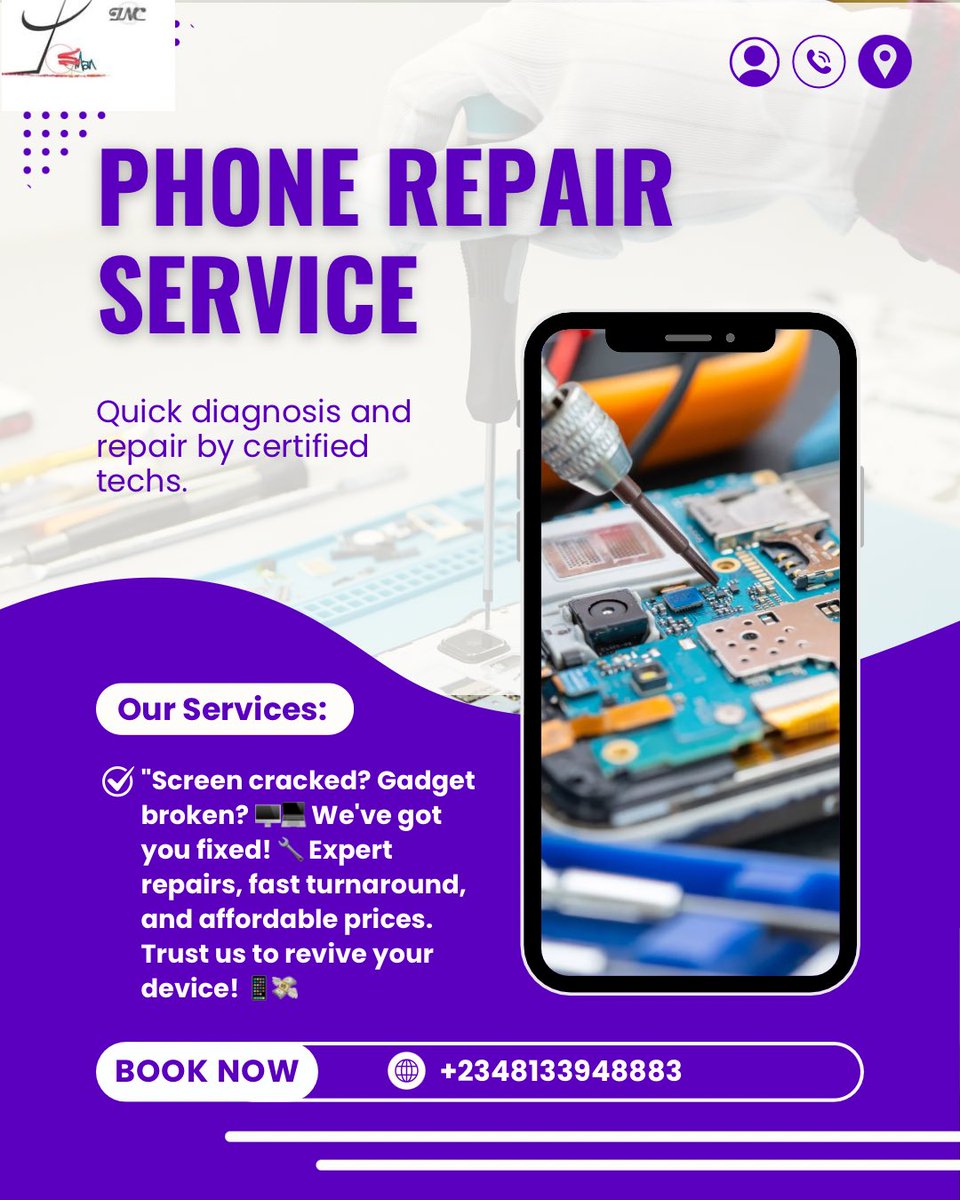 digitalbimpe's tweet image. "Screen cracked? Gadget broken? 🖥️💻 We've got you fixed! 🔧 Expert repairs, fast turnaround, and affordable prices. Trust us to revive your device! 📱💸 #PhoneRepair #GadgetRepair #FixIt"

Call / WhatsApp +2348133948883