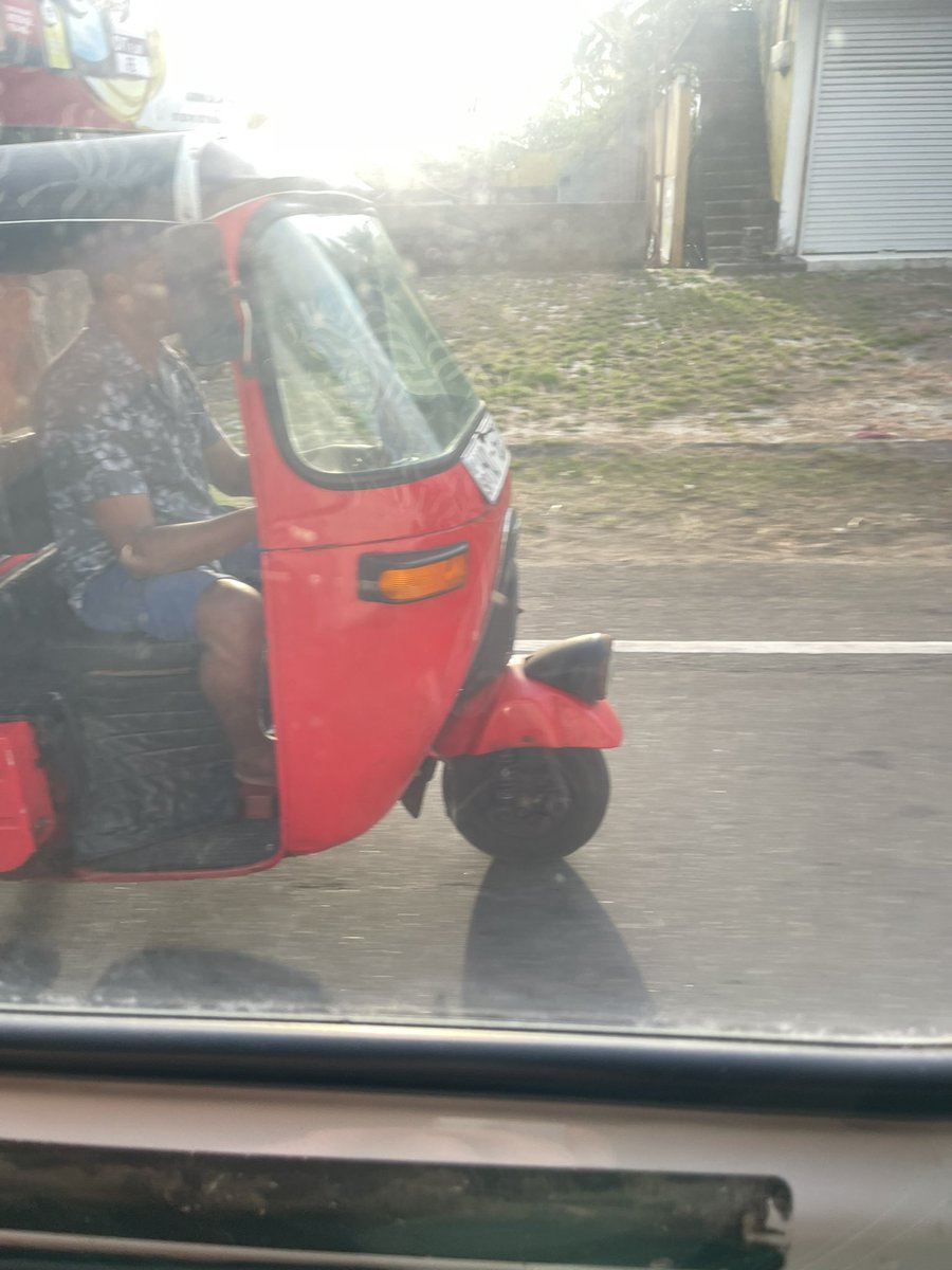 The Travelling Historian 

Sri Lankan Tuktuk lane discipline is apparently not a thing - but you’ve got to love a Tuktuk. Last time I was in one was Bangkok.