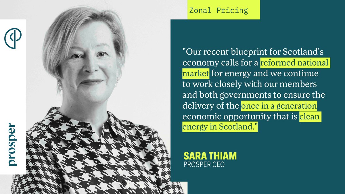 ProsperScot's tweet image. We welcome today&apos;s announcement about reforms and the decision to set aside regional zonal pricing, which we called for. The proposed measures risked delay and uncertainty in moving ahead with investment. 
 
The delivery of clean power projects and the latest planned upgrades in…