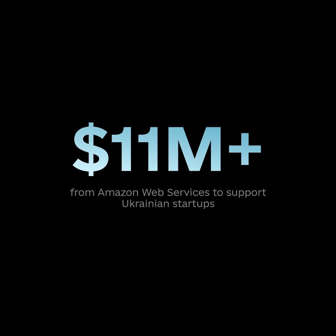 Mykhailo Fedorov (@fedorovmykhailo) on Twitter photo $11.25 million from <a href="/awscloud/">Amazon Web Services</a> to support Ukrainian startups. IT infrastructure that enables the creation and scaling of world-class innovations. Building the future of Ukrainian technology with the best partners. $11.25 million from <a href="/awscloud/">Amazon Web Services</a> to support Ukrainian startups. IT infrastructure that enables the creation and scaling of world-class innovations. Building the future of Ukrainian technology with the best partners.