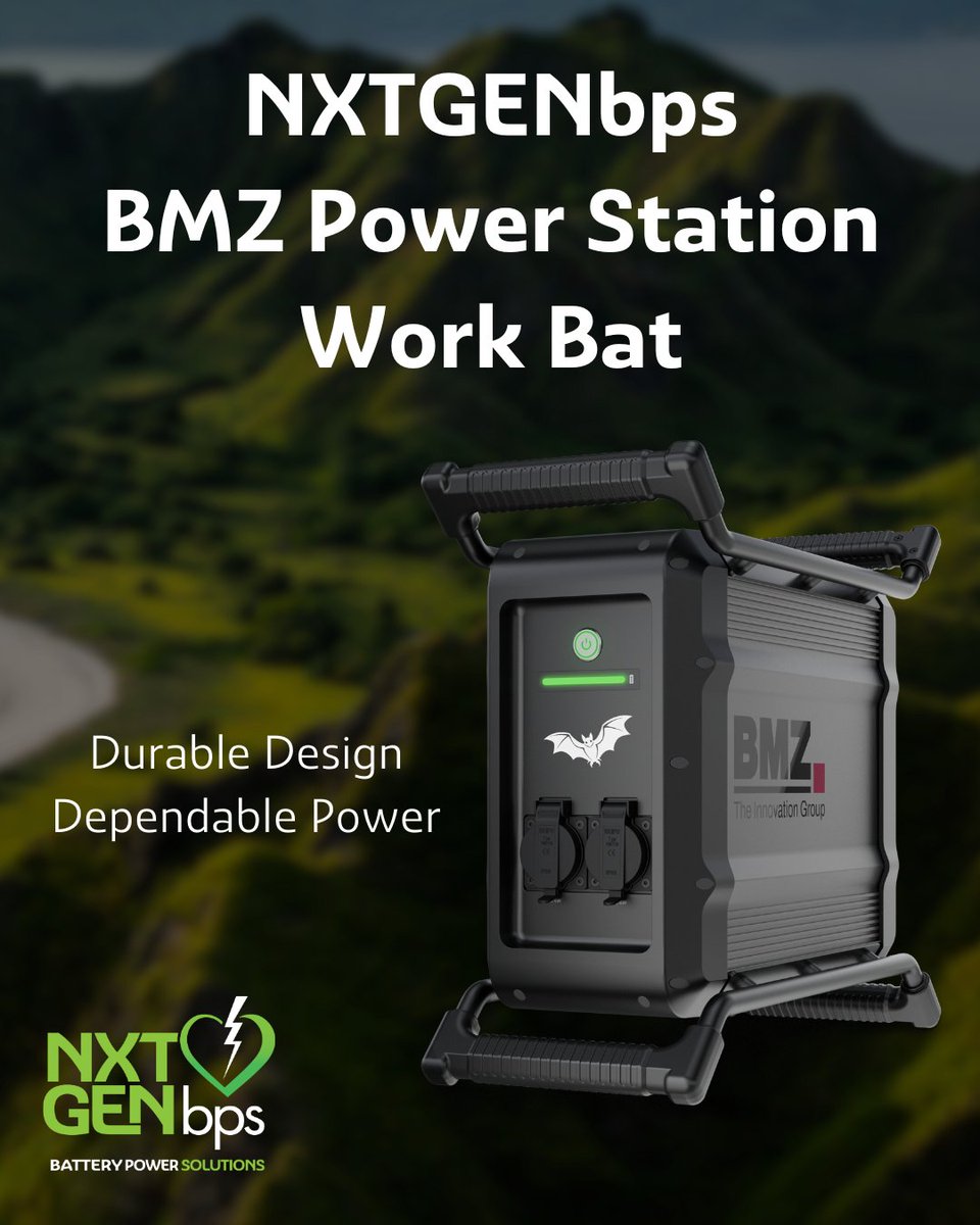 When a job demands something tougher, the BMZ Power Station Work is built to handle it. 

The rugged aluminium housing with integrated handle and stand make it ideal for tools, field equipment and on-site operations

Where durability meets performance: bit.ly/4n8w0AO