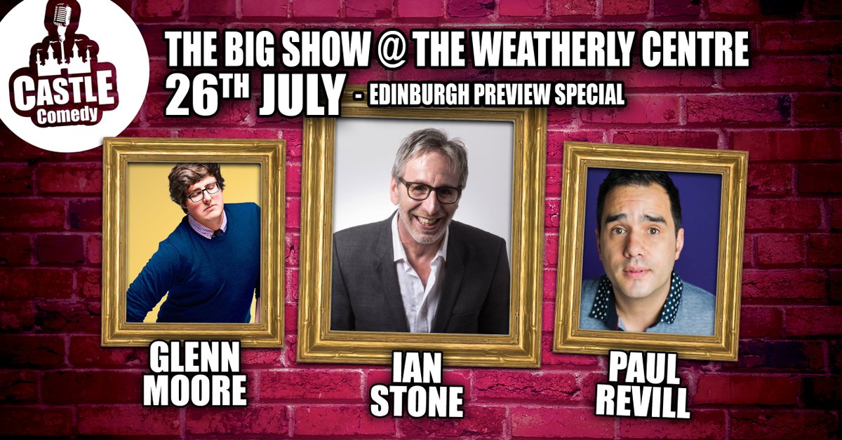 Castle Comedy (@castlecomedy) on Twitter photo EDINBURGH PREVIEW SPECIAL
July 26th Biggleswade
<a href="/TheNewsAtGlenn/">Glenn Moore (Insta: @glennrogermoore)</a>
<a href="/iandstone/">Ian Stone ON TOUR 2024</a>
A show for true comedy lovers!
Tix wegottickets.com/event/656633
#comedy #edfringe #bedfordshire EDINBURGH PREVIEW SPECIAL
July 26th Biggleswade
<a href="/TheNewsAtGlenn/">Glenn Moore (Insta: @glennrogermoore)</a>
<a href="/iandstone/">Ian Stone ON TOUR 2024</a>
A show for true comedy lovers!
Tix wegottickets.com/event/656633
#comedy #edfringe #bedfordshire