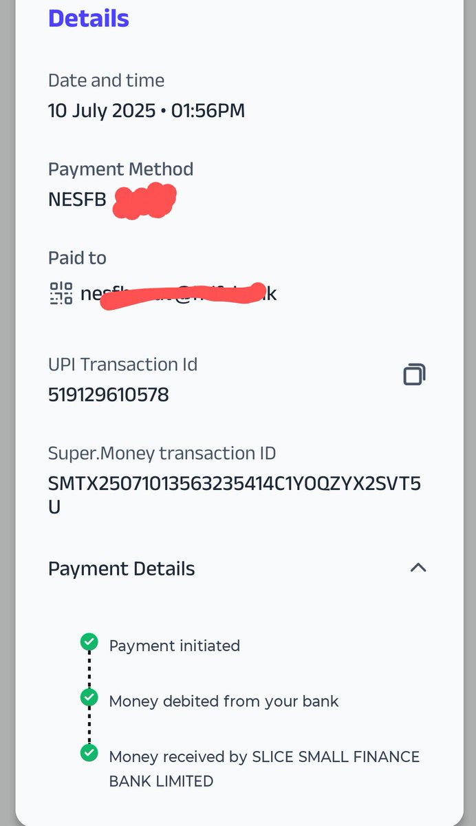GCY630298's tweet photo. @flipkartsupport @PhonePeSupport @slicebank @slice_cares I try to book fd in supermoney app through Slice small finance Bank money debit my account but transaction failed please check urgently https://t.co/XeNDP7zKGh