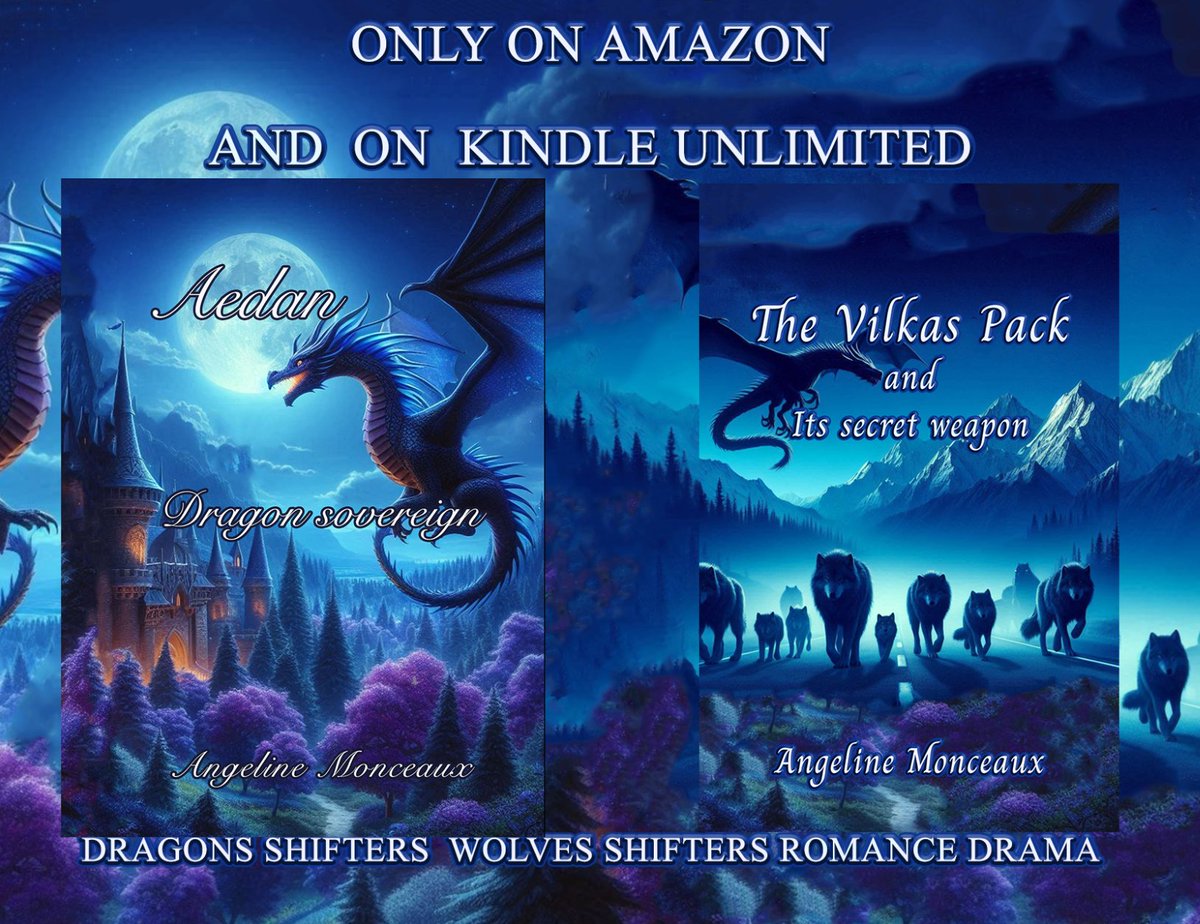 Hi, 🔥🔥NEW RELEASE 🔥🔥 Unleash the Dragon Within! 🔥🔥 Dive into AEDAN, DRAGON SOUVERAIN, and run with THE VILKAS PACK 🔥🔥FANTASY DRAGONS AND WOLVES SHIFTERS ROMANCE DRAMA.
bit.ly/4nHcZFI
   #dragonandwolf #paranormalromance