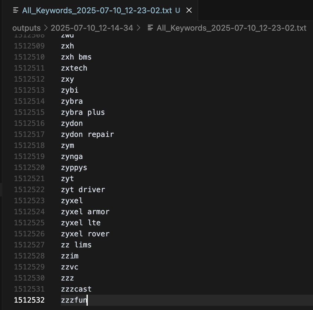 odelioglu's tweet image. ✅ Scraped 150,000+ App Store keywords
🧠 Spent a whole day analyzing — found golden keywords
📈 Perfect for ASO, indie apps, or keyword research
Need it? Just like and comment “keyword” and I’ll send it over.
Make sure to follow so I can DM you.
#AppStore #ASO #keyword
