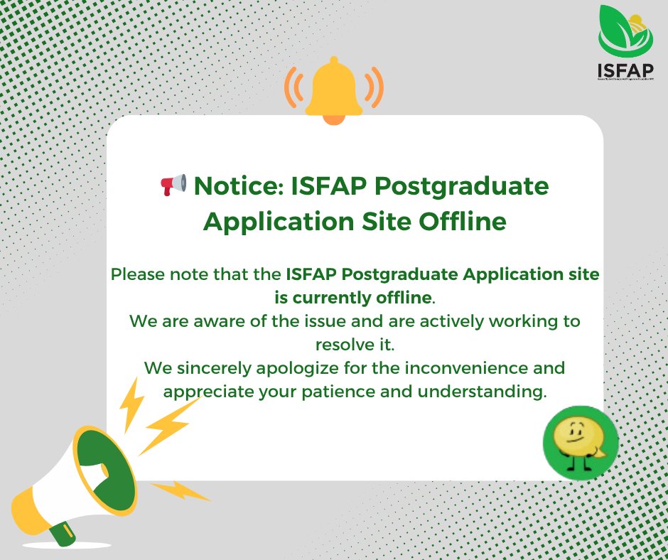 ISFAP_ZA's tweet photo. Attention Applicants!! https://t.co/L3e7pDPbre