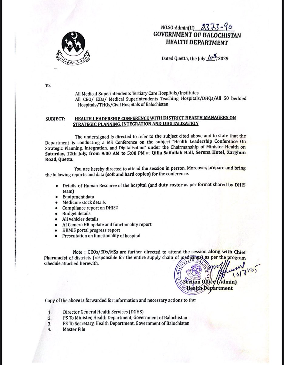 Health Department, GoB tweet media