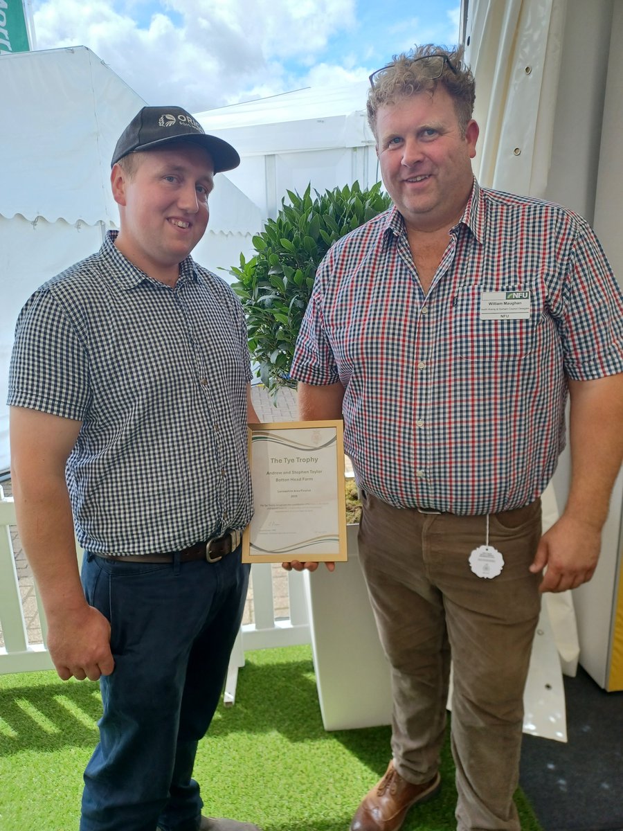 nfunorth's tweet image. Lancashire making its mark at the @greatyorkshow! Congratulations to Stephen Taylor, an upland beef and sheep farmer from Lancashire's Forest of Bowland, who was named as one of the finalists for the Tye Trophy yesterday.
